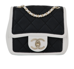 Graphic Mini Single Flap, Leather, Black/White, 20495158(2014-15), DB, 3*